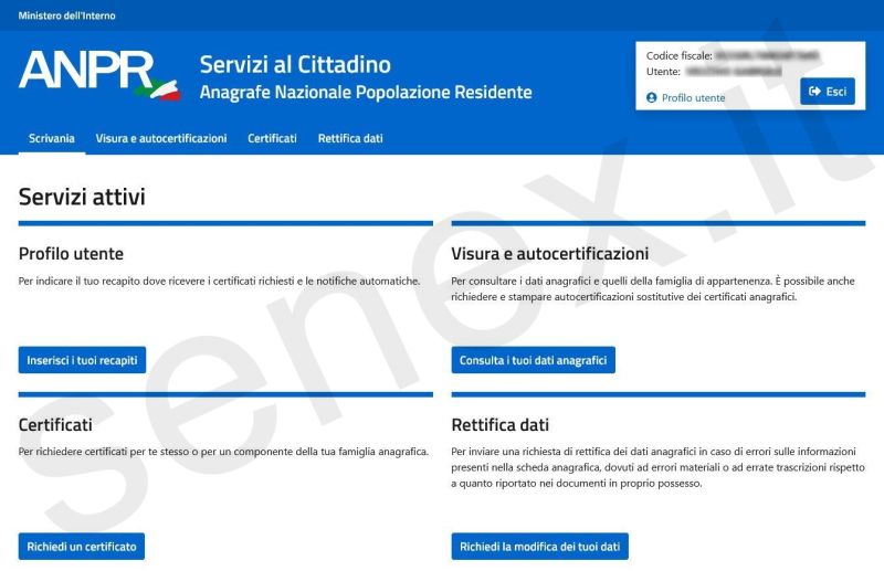 certificati anagrafici gratuiti