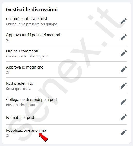 post anonimi in Facebook
