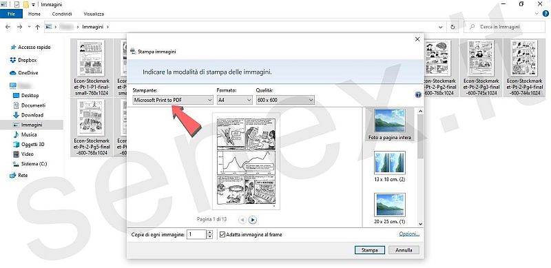 pdf da una cartella immagini