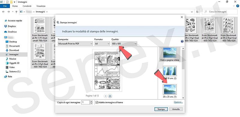 pdf da una cartella immagini