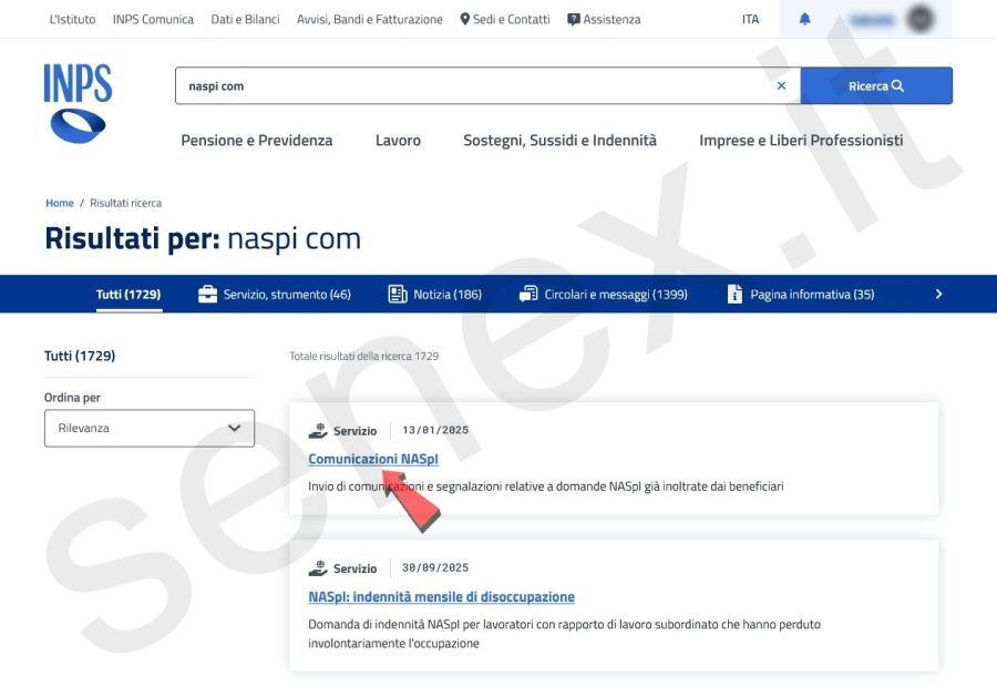 comunicare inps nuovo lavoro
