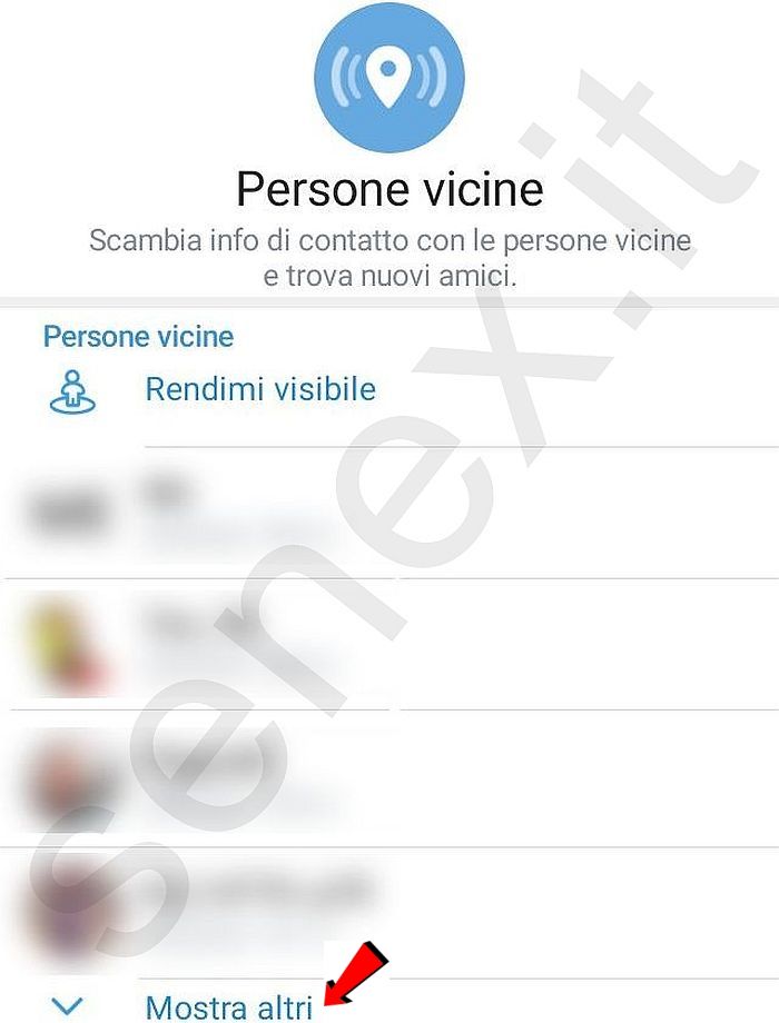 telegram persone vicine