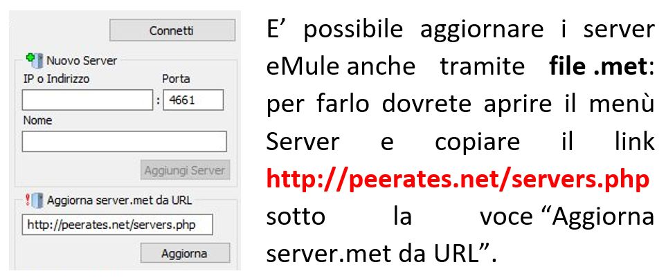 LISTA SERVER PER EMULE ADUNANZA SCARICARE