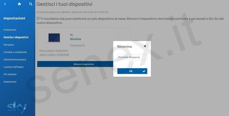 rinominare dispositivi