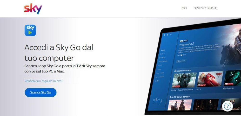 come scaricare sky go sul tablet samsung