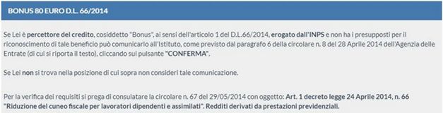 rinuncia bonus renzi