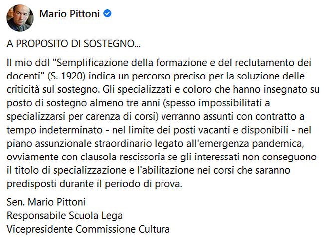 assunzione precari sostegno