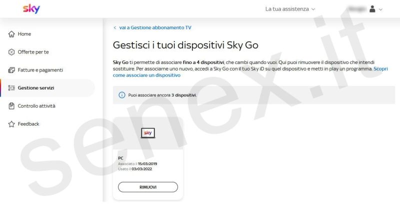 sky login