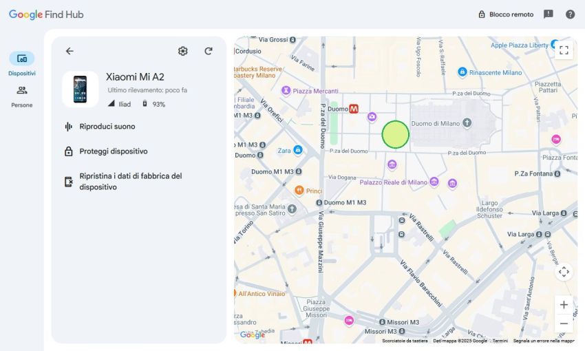 localizzare qualsiasi cellulare