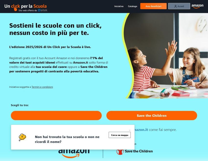 Un click per la scuola
